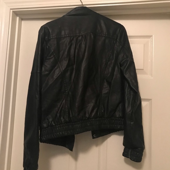Xhilaration Black Faux Leather Jacket - Picture 2 of 2